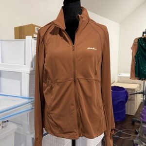 Eddie Bauer Brown Full Zip Jacket